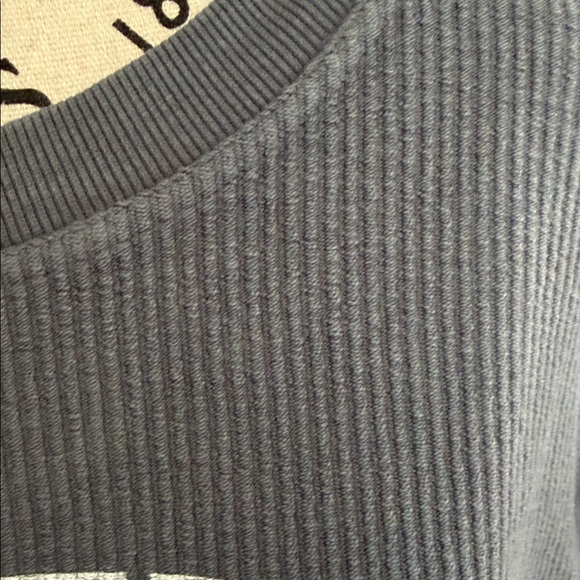 Gray 'FREEZING' Women's corded  Sweater - Picture 2 of 4